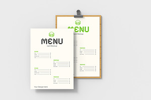 Food Menu Card Mockup Set, a Product Mockup by graphypix