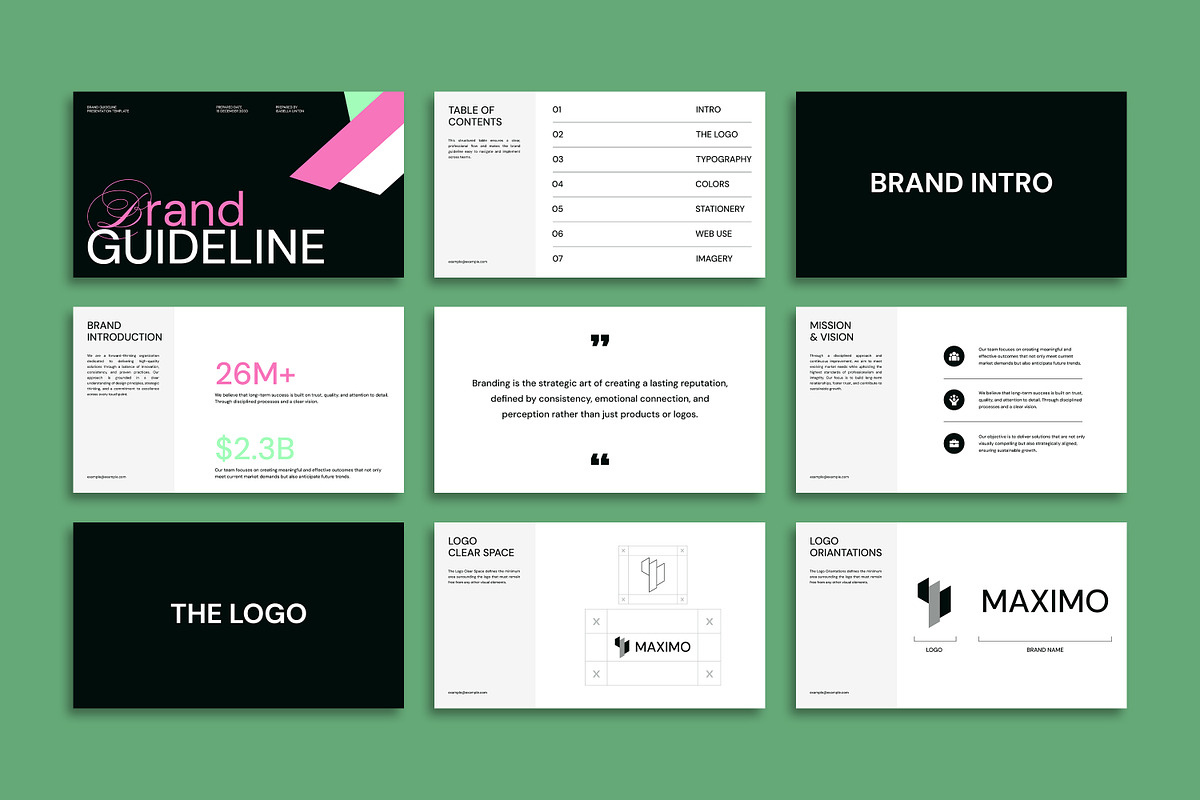 MAXIMO | Brand Guidelines Bundle, a Branding & Logo Template by Artisan Vibes (Photo 8 of 11)