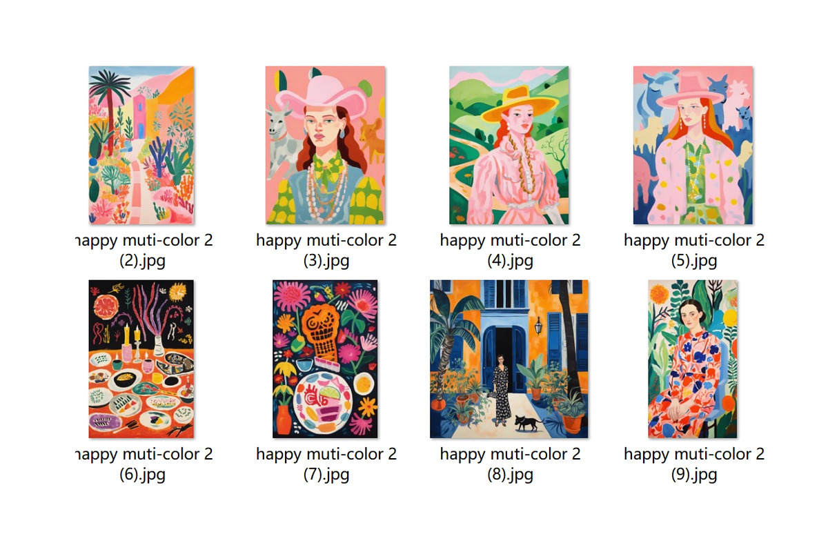 8 Happy Muti-color wall art print 2, a Decorative Illustration by ARTOZEN DIGITAL (Photo 16 of 16)