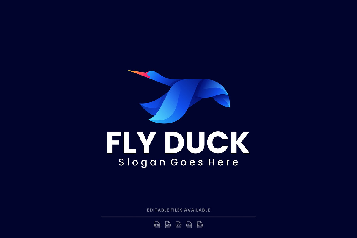 Gradient Modern Flying Duck Logo, a Branding & Logo Template by Artnivora.Std (Photo 1 of 2)