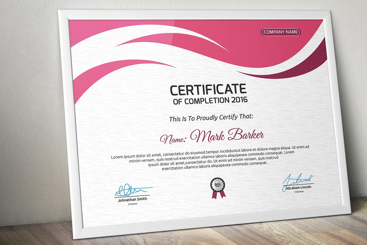 Certificate, a Stationery Template by Curve Design (Photo 2 of 5)