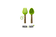 Green Food Logo, a Branding & Logo Template by Magda (Thumbnail 2 of 4)