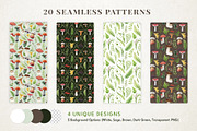 Forest Mushrooms Watercolor Clipart, a Decorative Illustration by AnitaPol (Thumbnail 7 of 21)