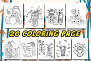 20 Juice Coloring Page, a Food Illustration by Eka Design (Thumbnail 2 of 5)