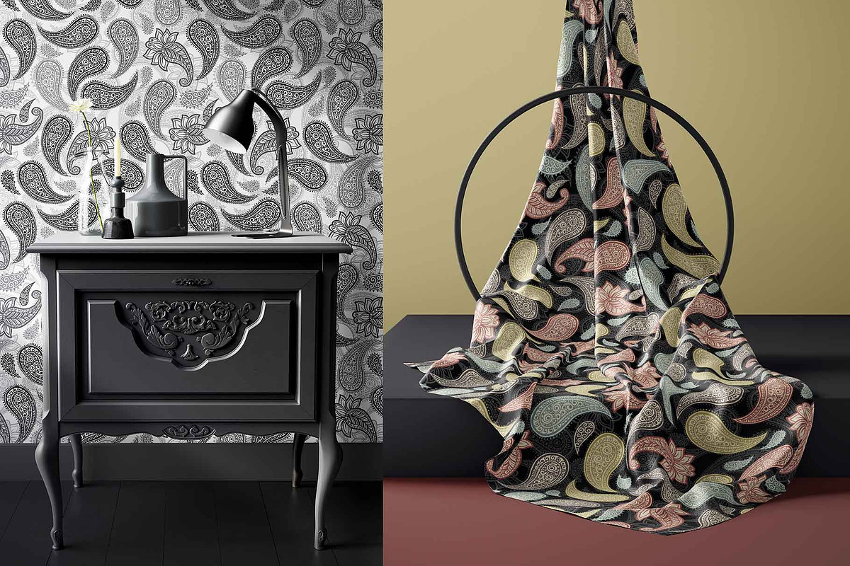 Paisley Patterns Collection, a Pattern Graphic by ilonitta (Photo 11 of 12)