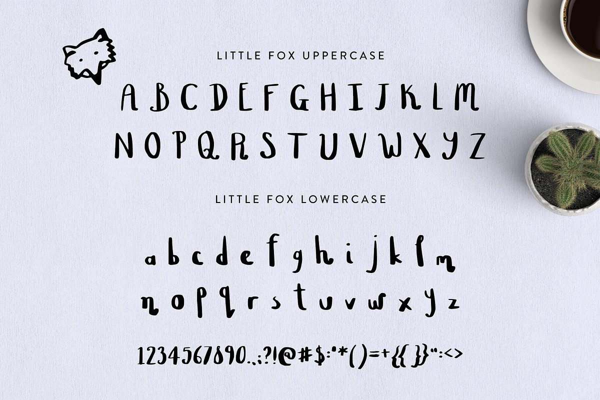 Little Fox Brush Font preview 7