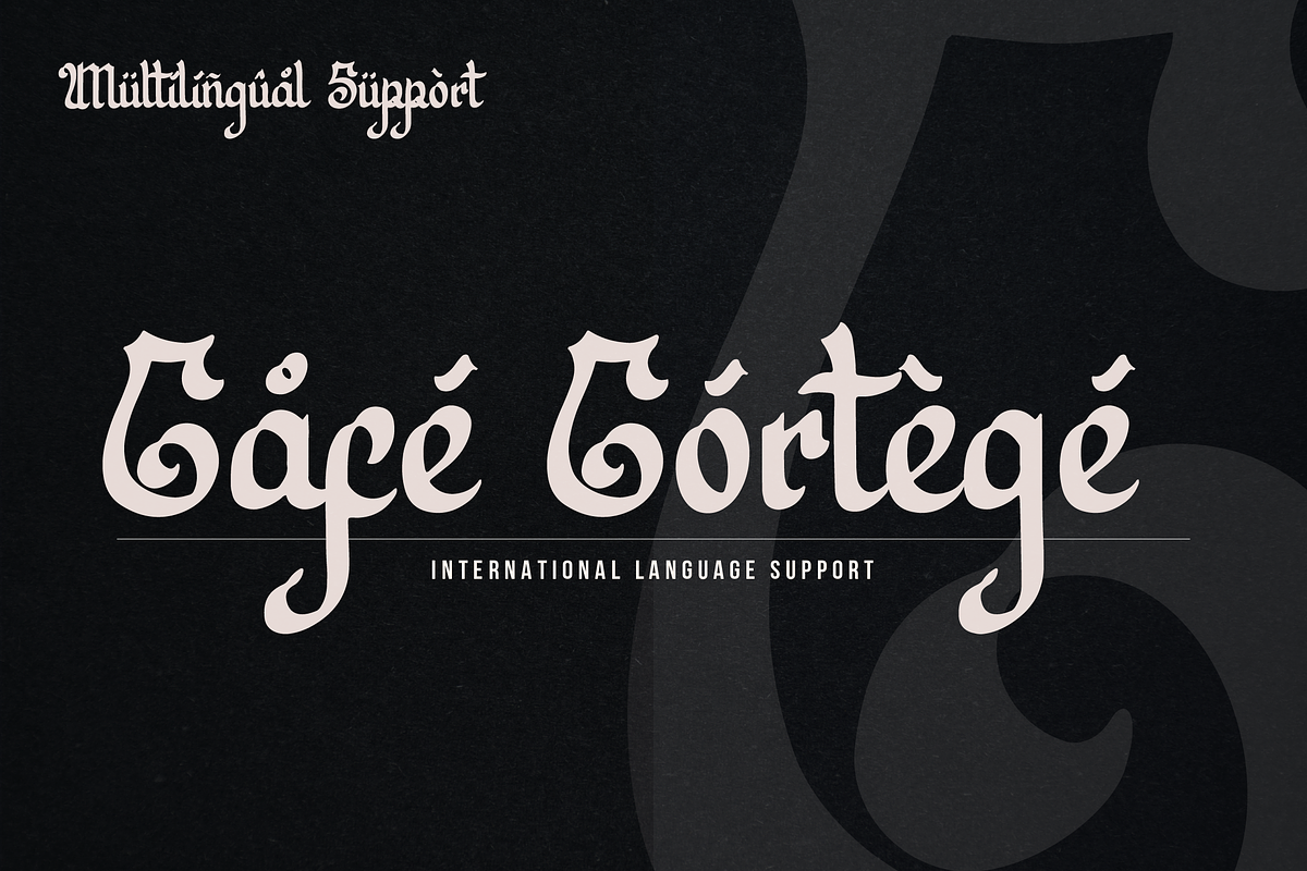 Black Rathen | Blackletter Typeface, a Blackletter Font by Denustudios (Photo 12 of 15)