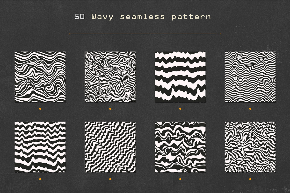 Wavy lines. Seamless pattern pack., a Pattern Graphic by Gudiny (Photo 5 of 9)