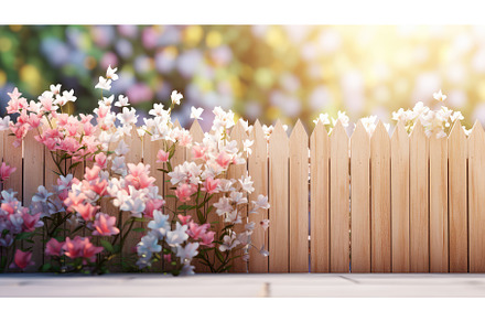 fence light wooden outdoor wooden ai, an Architecture Photo by pikepicture