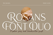 Rosans - Font Duo, a Sans Serif Font by Wacaksara Co. (Thumbnail 1 of 8)