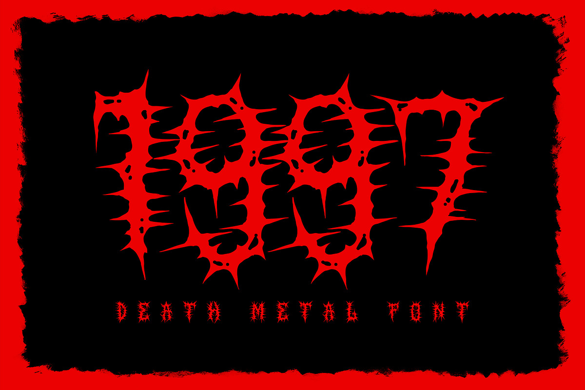 SALVOR Metal Horror Blackletter Font, a Blackletter Font by dansdesign (Photo 10 of 20)