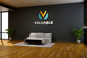 PSD Modern Office Wall Logo Mockup, a Product Mockup by Ayy (Thumbnail 6 of 23)