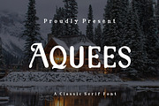 Aquees | A Classic Serif Font, a Serif Font by Bayuktx (Thumbnail 1 of 5)