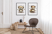Whimsical Bear and Bees Clipart, a Seasonal Illustration by Canvas Craft (Thumbnail 7 of 10)
