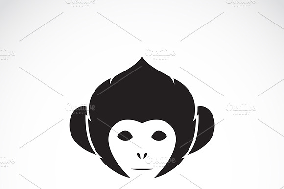 Vector Image Of An Monkey Head
