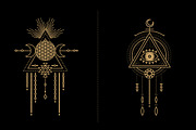 Mandala Set - Tribal Shaman, a Decorative Illustration by S K Y B O X (Thumbnail 3 of 11)