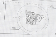 Technical Sketch Logo for DaVinci, a Templates & Theme by iamkoltunov (Thumbnail 2 of 2)