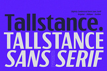 Tallstance - Condensed Sans Serif