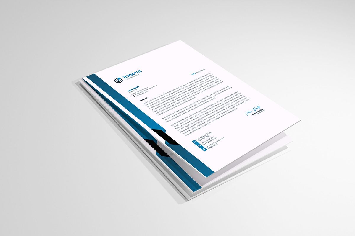Letterhead design, a Stationery Template by mdmijanur0187 (Photo 6 of 8)