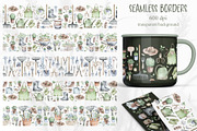 Watercolor Gardening Clipart Set, a Seasonal Illustration by LenArt (Thumbnail 8 of 15)
