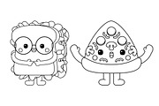 Kawaii Fast Food Coloring Book vol 2, an Education Illustration by MEDZ (Thumbnail 3 of 3)