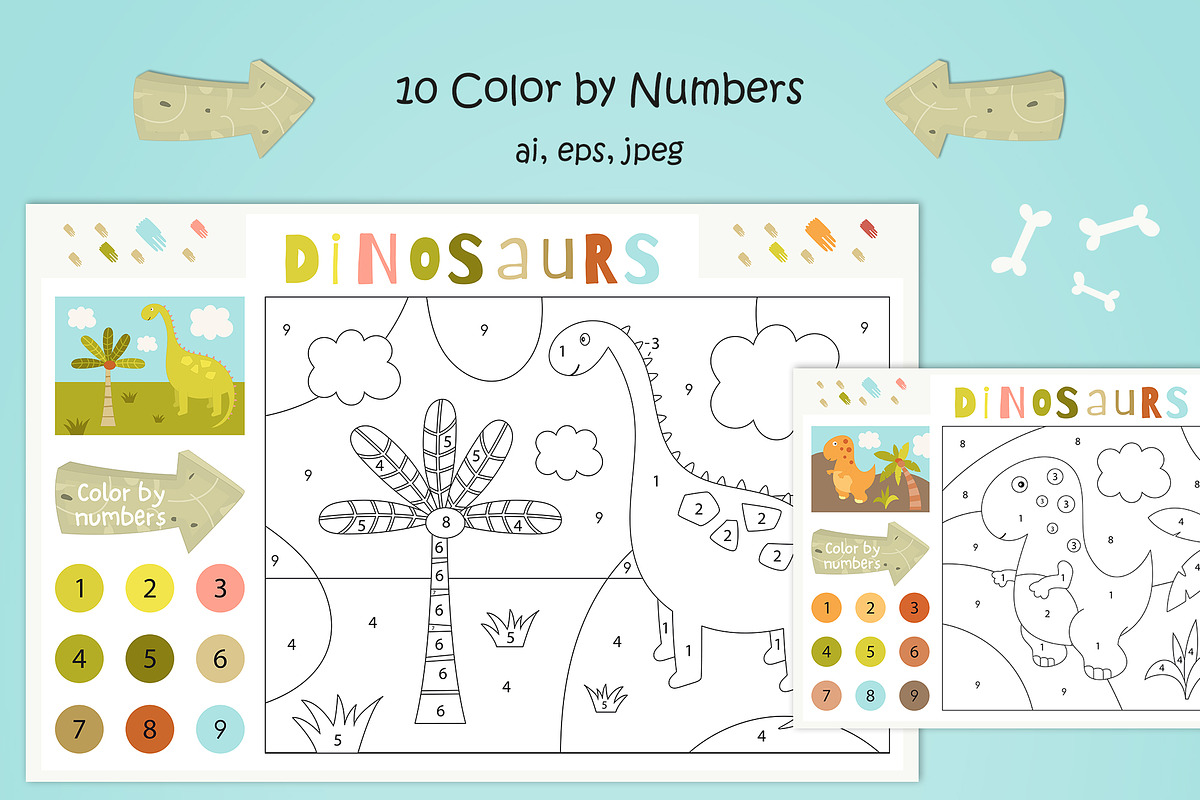 Dinosaurs Games Activities for Kids, an Animal Illustration by Nursery Art (Photo 6 of 11)
