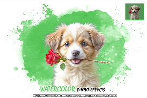 Watercolor Photo Effects, an Action Add-On by 3d_model_tifotizi