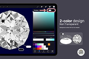 106 Procreate diamond brashes set, a Brush Add-On by Luuuka studio (Thumbnail 4 of 10)