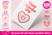 Romantic Kit with Guilloche Hearts, an Illustration by Ben Hodosi (Thumbnail 1 of 7)