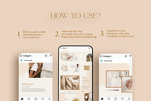 Instagram Puzzle Influencer CANVA PS