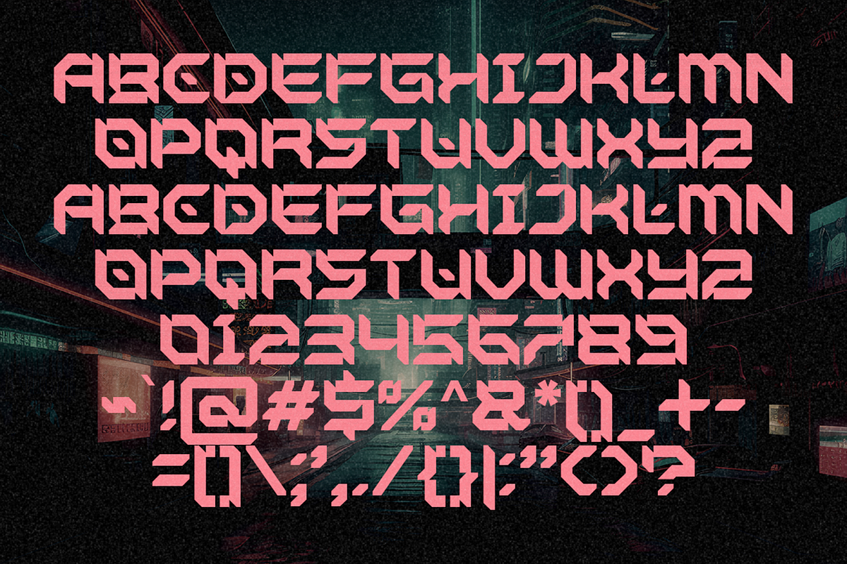 Deltogad - Futuristic Fonts, a Sans Serif Font by Konstantine Studio (Photo 3 of 3)