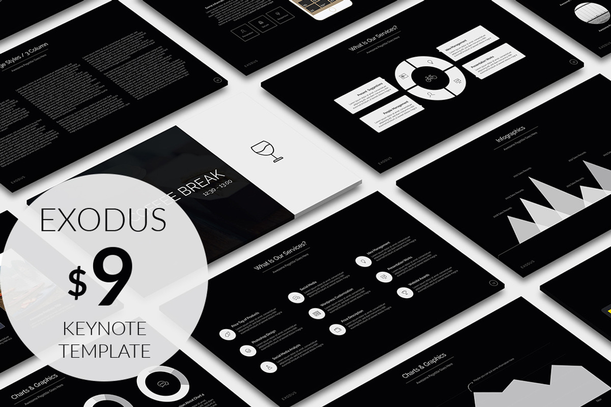 Exodus Keynote Template, a Presentation Template by PreFactory (Photo 1 of 6)
