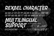 Rexbel a Rough Brush Font, a Blackletter Font by Rasiorise Studio (Thumbnail 5 of 10)