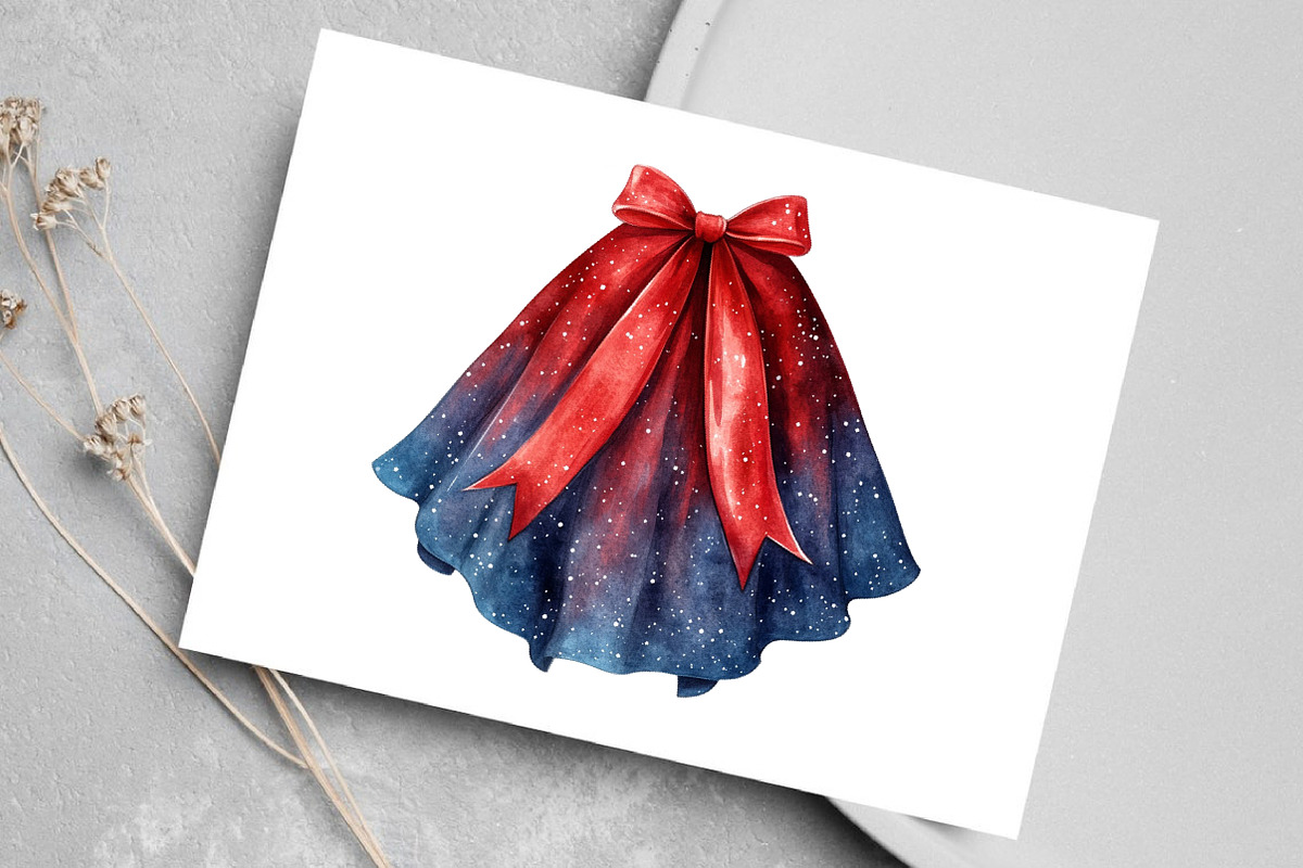 Watercolor Christmas Clothes Clipart, an Illustration by Canvas Craft (Photo 6 of 8)