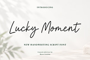 Lucky Moment Font, a Handwritten Font by Meow Creation (Thumbnail 1 of 11)
