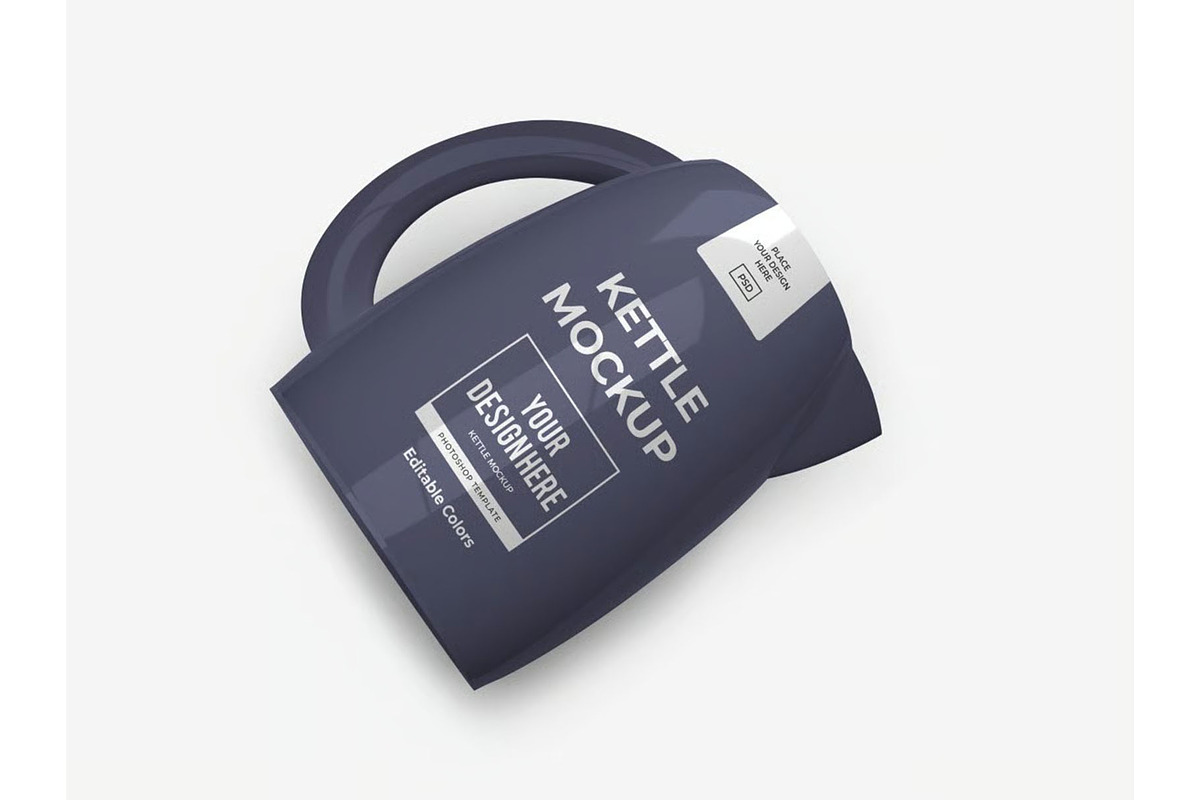 Modern Kettle Mockup Template Set, a Household Mockup by DesignRushMarket (Photo 10 of 11)