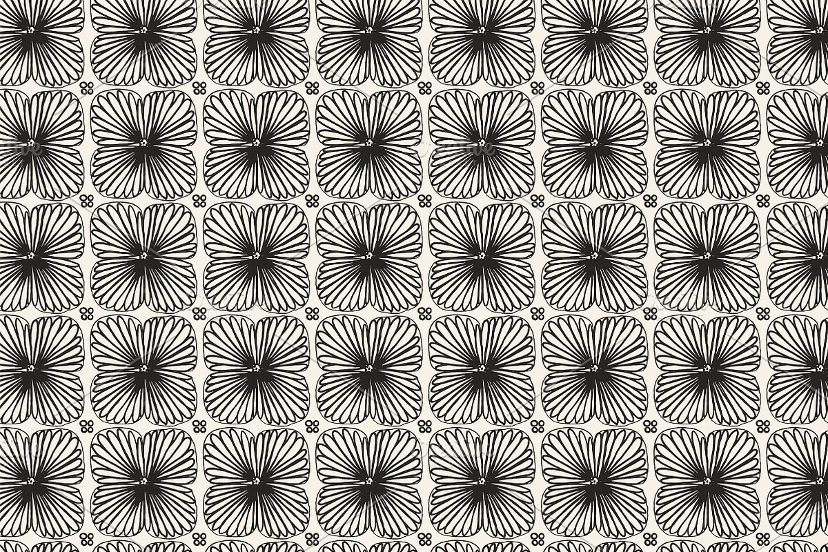 Black & White Organic Patterns, a Pattern Graphic by Lyolya Profitrolya (Photo 8 of 9)