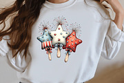 Whimsical Patriotic ice cream, a Seasonal Illustration by Designworld (Thumbnail 7 of 9)