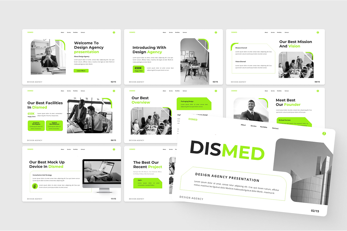Dismed - Design Agency Powerpoint, a Presentation Template by SquidPixey (Photo 5 of 6)