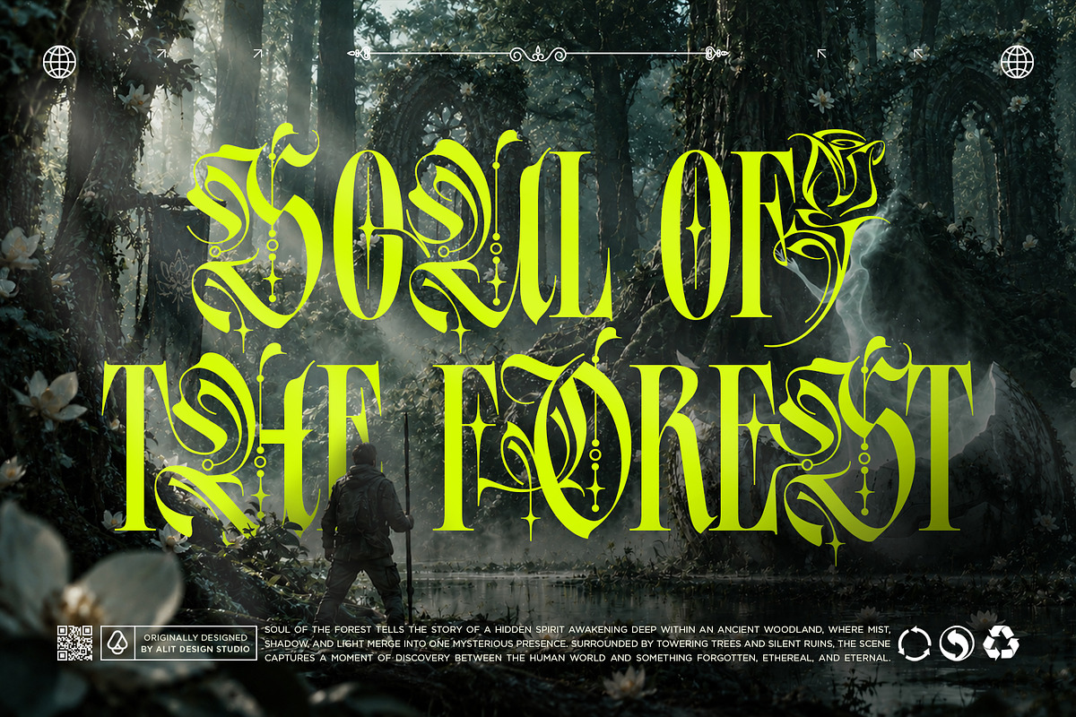 Majesty Rosaria Typeface, a Blackletter Font by alit design (Photo 8 of 20)
