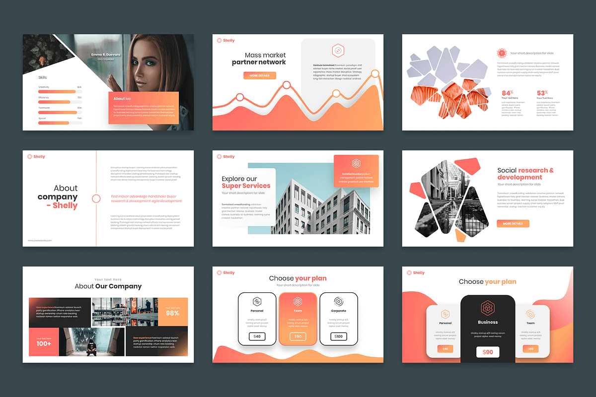 Shelly Powerpoint Template, a Presentation Template by Reshapely (Photo 11 of 14)