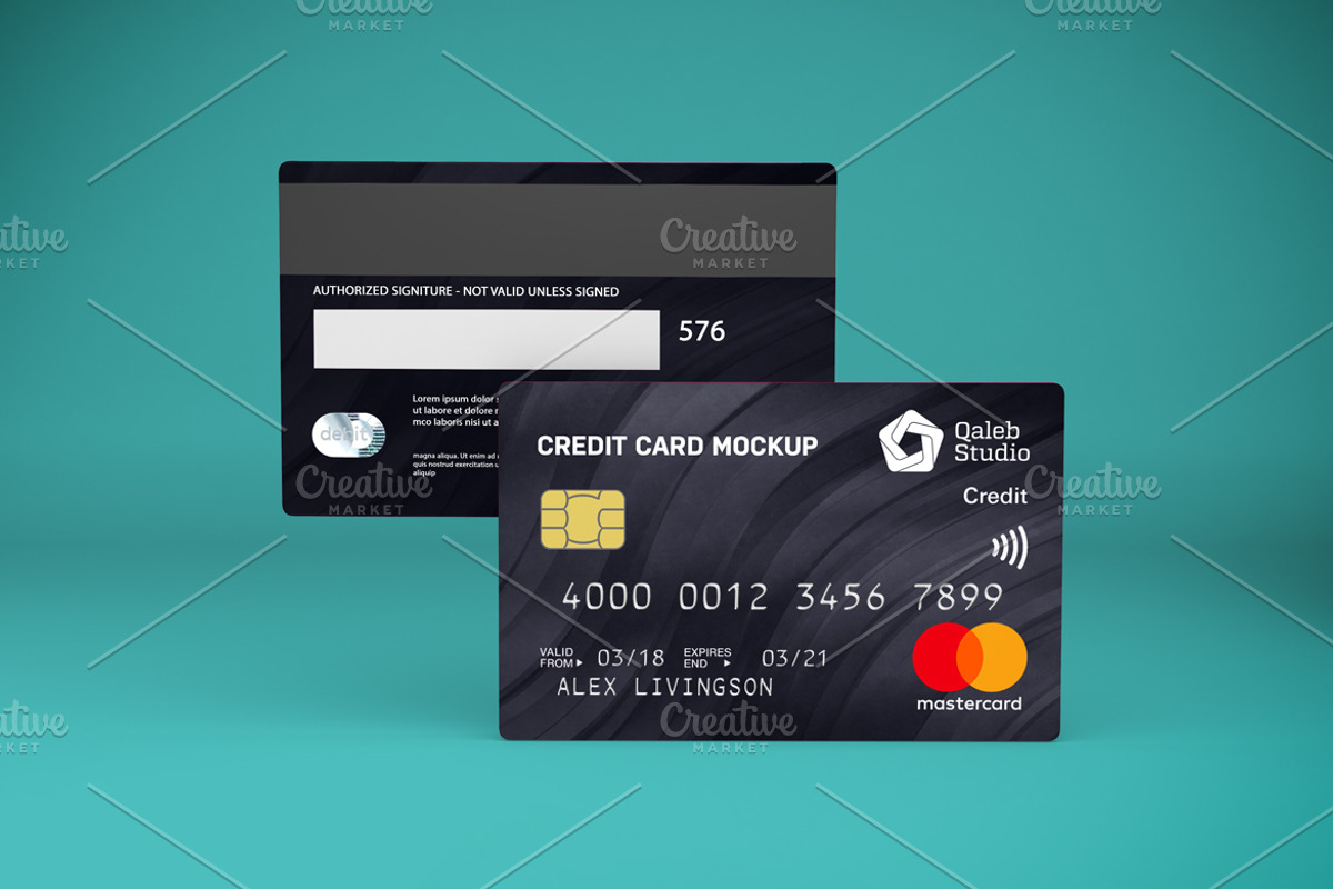 Credit Card V.1 Mockup, a Product Mockup by Qaleb Studio