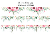 Watercolor Floral Clipart, a Decorative Illustration by Eves_Aquadreams (Thumbnail 8 of 18)