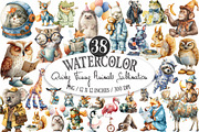 Quirky Funny Animals Sublimation, an Illustration by Designking (Thumbnail 1 of 4)