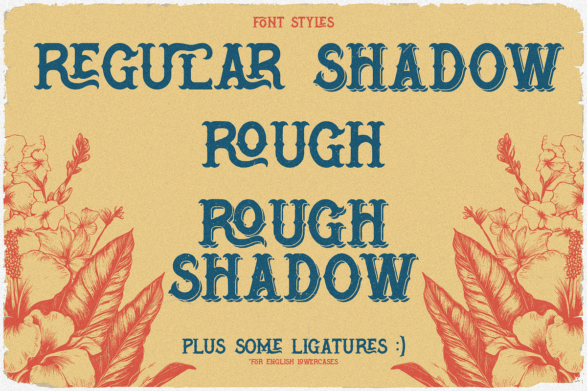 Aloheaven Vintage Label Font, a Serif Font by JumboDesign (Photo 5 of 5)