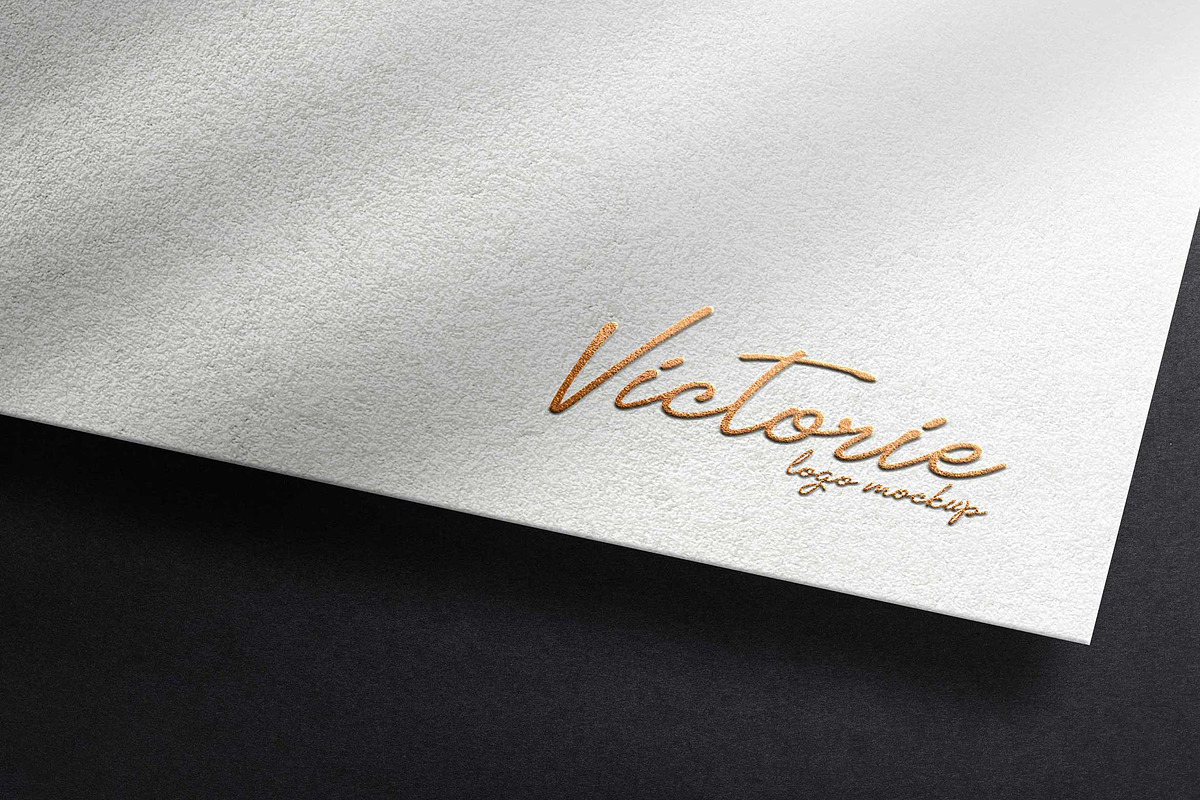 Luxury Logo Mockup on White Paper, a Product Mockup by Artlogs x Modaldesain