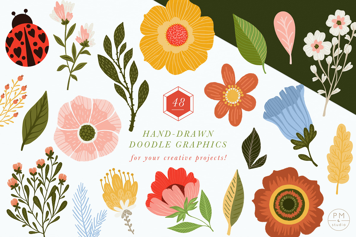 Ladybug Garden Clipart, a Graphic by PetiteMarket (Photo 2 of 4)