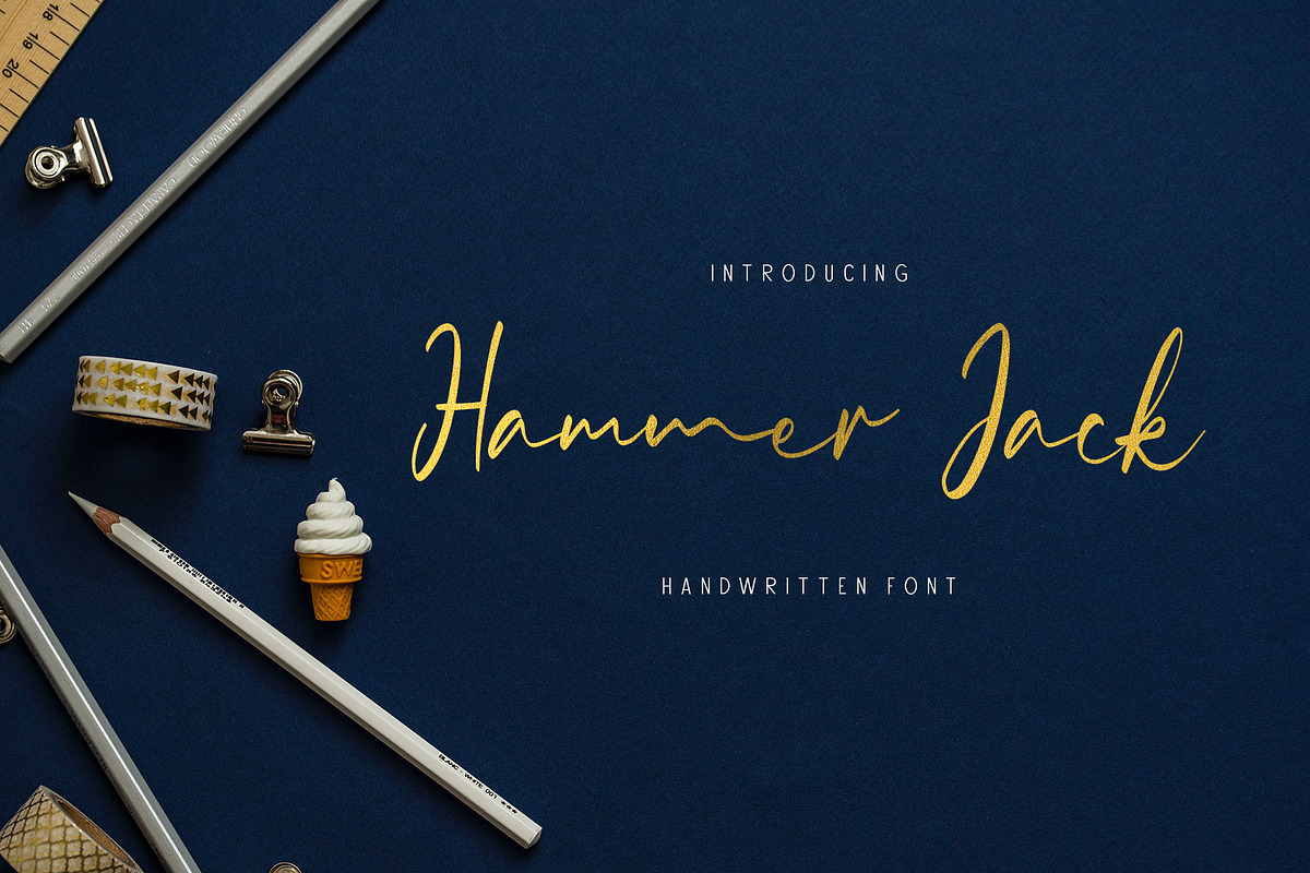Hammer Jack, a Script Font by alit design (Photo 9 of 9)