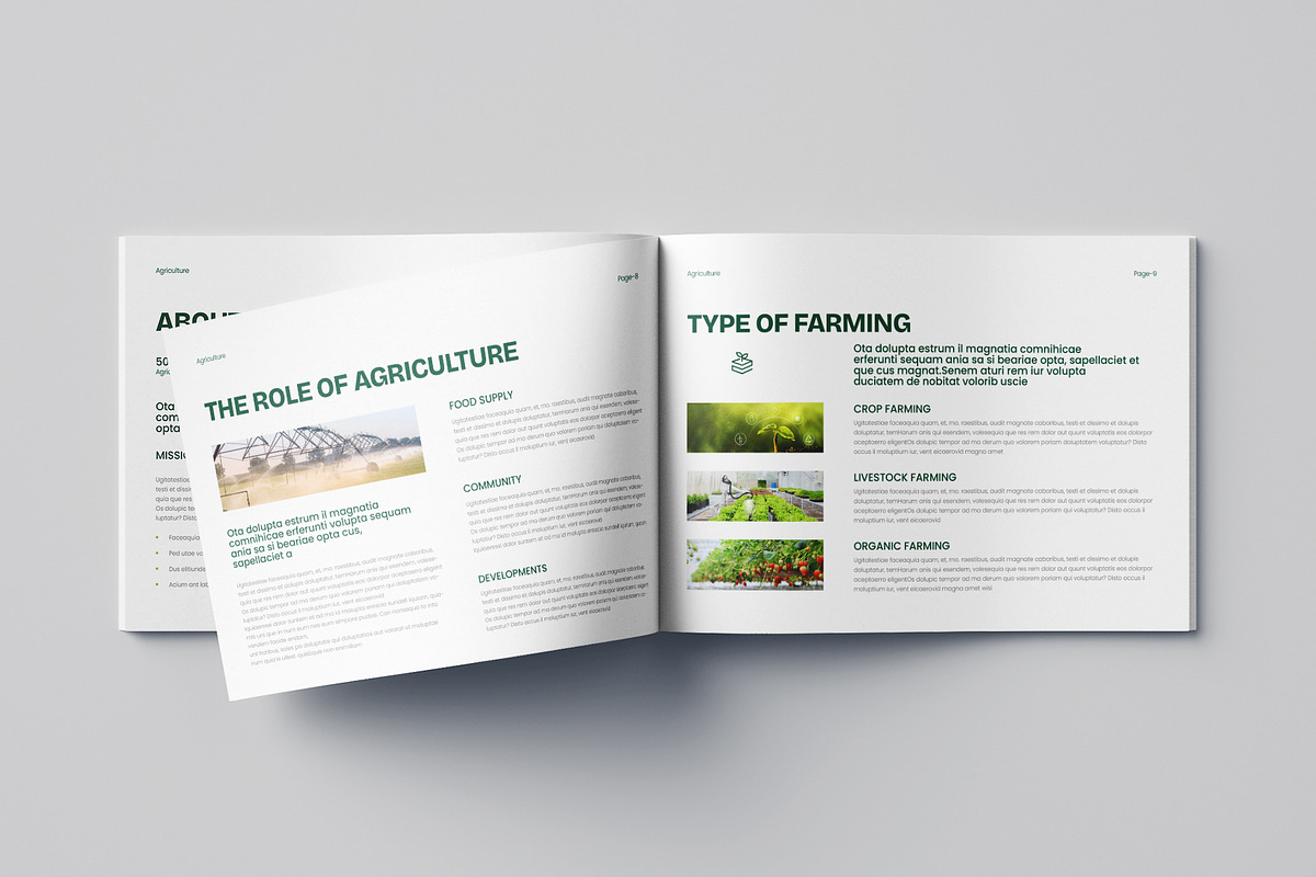 Agriculture Brochure Landscape, a Brochure Template by Pixelpick (Photo 2 of 9)