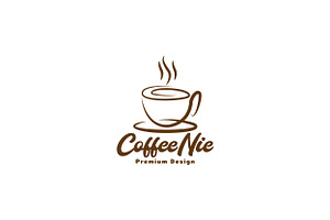 Vintage Shape Simple Cup Coffee Logo